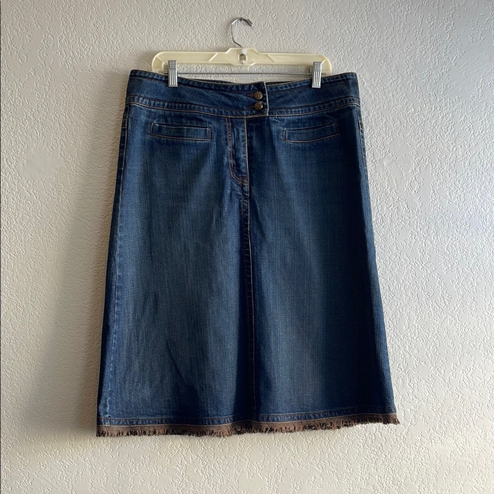 CAbi Blue Denim Skirt